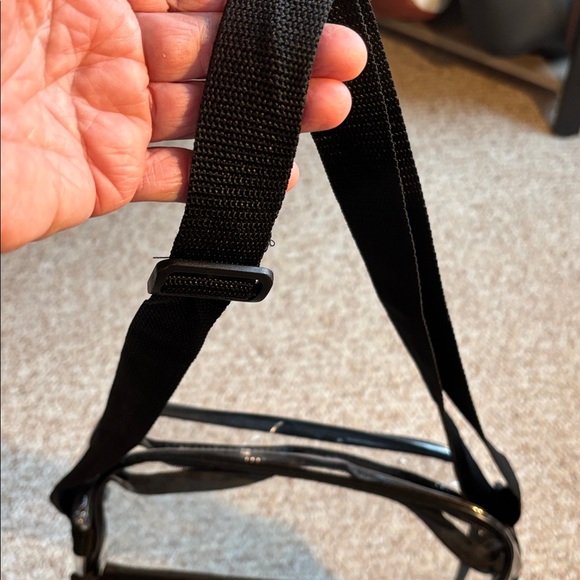 Clear Crossbody Bag with Black Trim - Picture 4 of 8